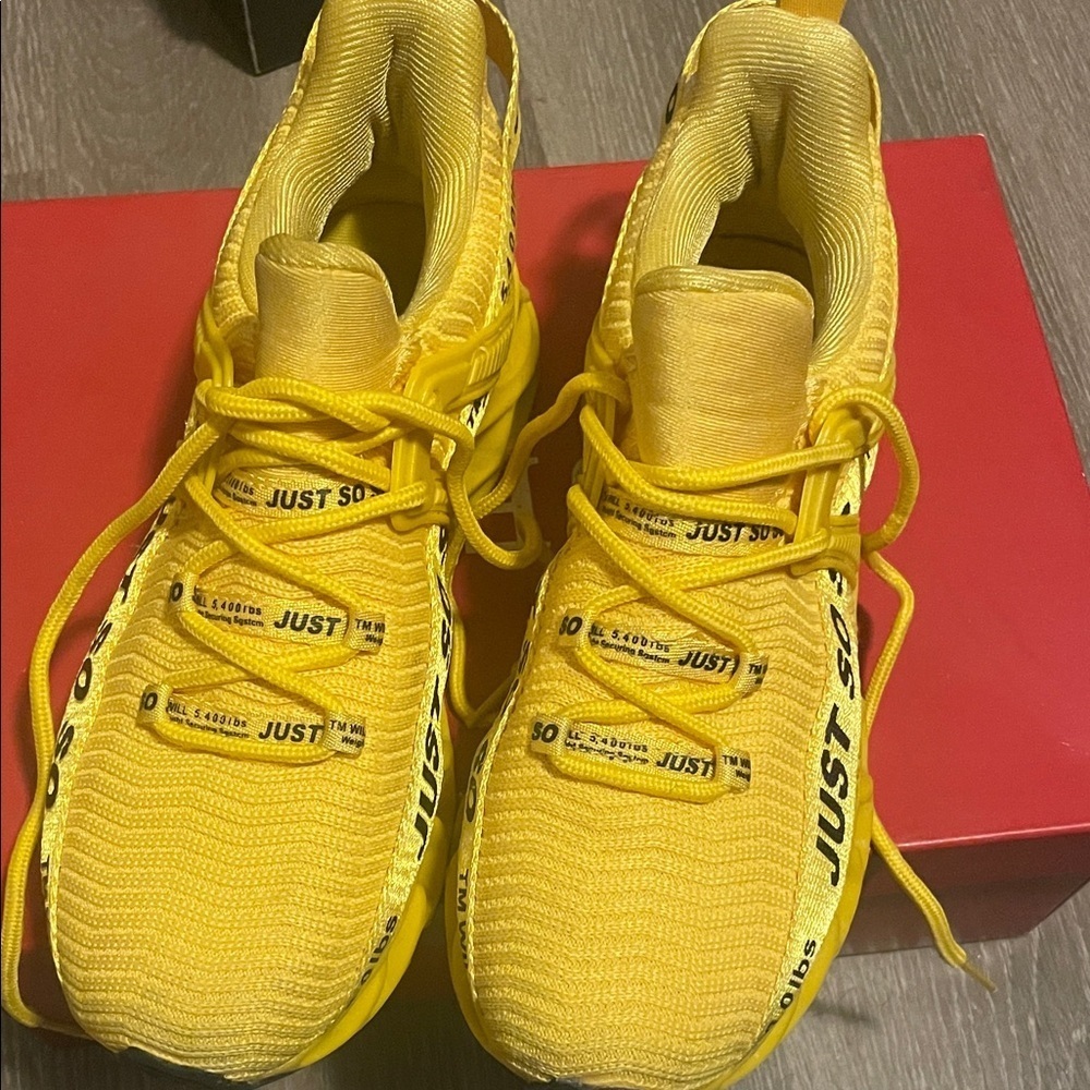 Vibrant Yellow Kids Sneakers